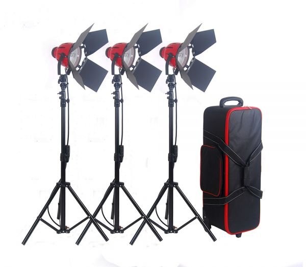 C-TV  Red Head SET 3x 800W s příslušenstvím