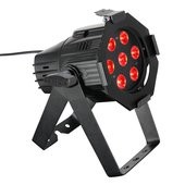 Cameo Studio Mini PAR - 7 x 3 W TRI Colour LED PAR Can RGB in black housing