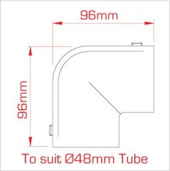DOUGHTY  Trubková spojka - loketní kloub pro dvě trubky