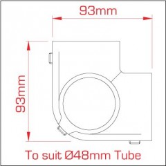 DOUGHTY  Trubková spojka - loketní kloub pro tři trubky