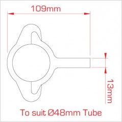 DOUGHTY  Trubková spojka - modulární otočný loketní kloub - část tzv. samec