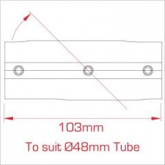 DOUGHTY  Trubková spojka - pro křižné propojení v úhlu 10 - 35 stupňů