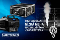 SMOKE FACTORY  Smoke Factory Carpet Crawler Profesionální nízká mlha. Maximální výkon. 100% kontrola.