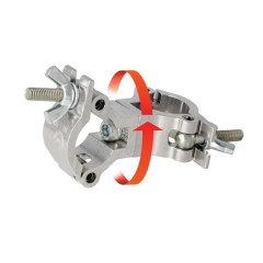 DOUGHTY  DOUGHTY T58875 – otočná spojka Atom 25 mm / Leštěný stříbrný